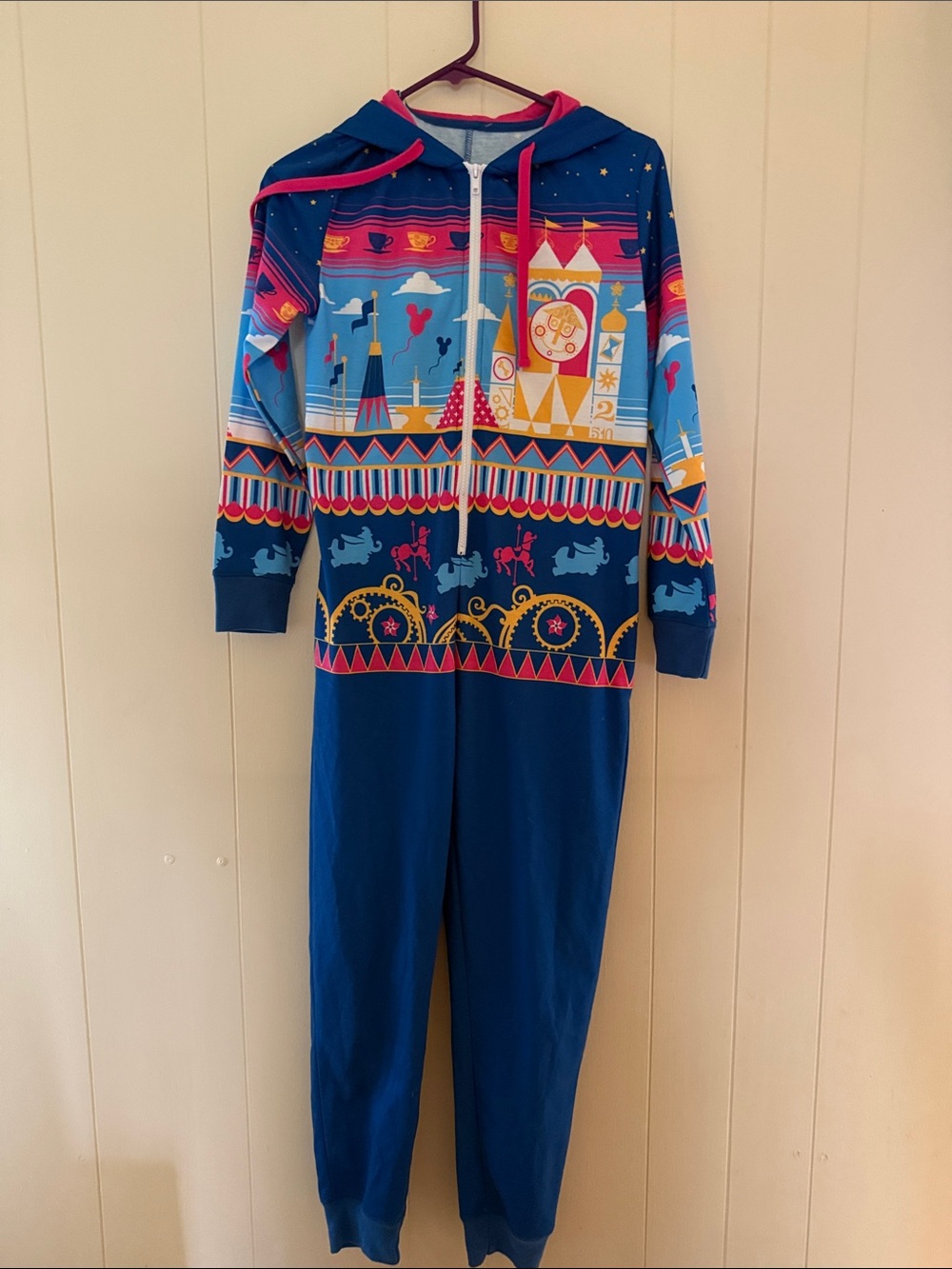 Disney Hooded Disneyland / Magic Kingdom One-Piece Onesie Romper